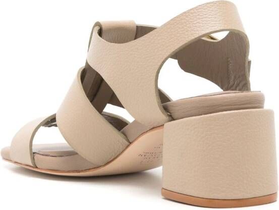 Sarah Chofakian Ponteils leren sandalen Beige