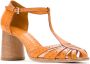 Sarah Chofakian Pumps met blokhak Oranje - Thumbnail 2