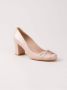 Sarah Chofakian pumps met chunky hak Beige - Thumbnail 2