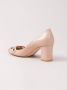 Sarah Chofakian pumps met chunky hak Beige - Thumbnail 3