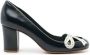 Sarah Chofakian pumps met chunky hak Blauw - Thumbnail 2