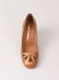 Sarah Chofakian pumps met chunky hak Bruin - Thumbnail 4