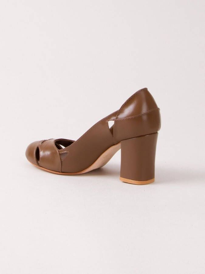 Sarah Chofakian chunky heel pumps Bruin