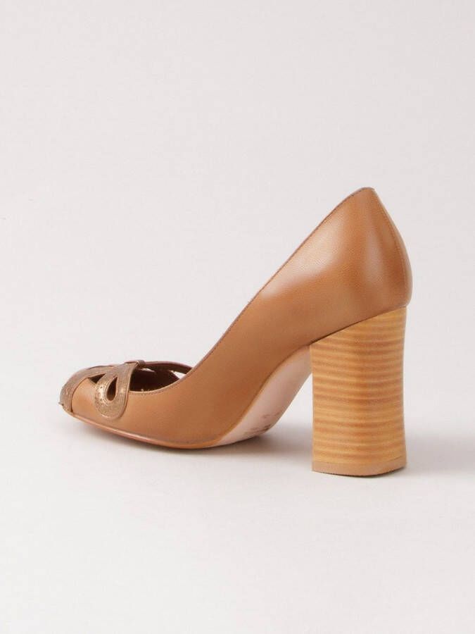 Sarah Chofakian chunky heel pumps Bruin