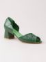 Sarah Chofakian chunky heel pumps Groen - Thumbnail 2