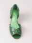 Sarah Chofakian chunky heel pumps Groen - Thumbnail 4
