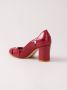 Sarah Chofakian chunky heel pumps Rood - Thumbnail 3
