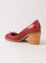 Sarah Chofakian pumps met chunky hak Rood - Thumbnail 3