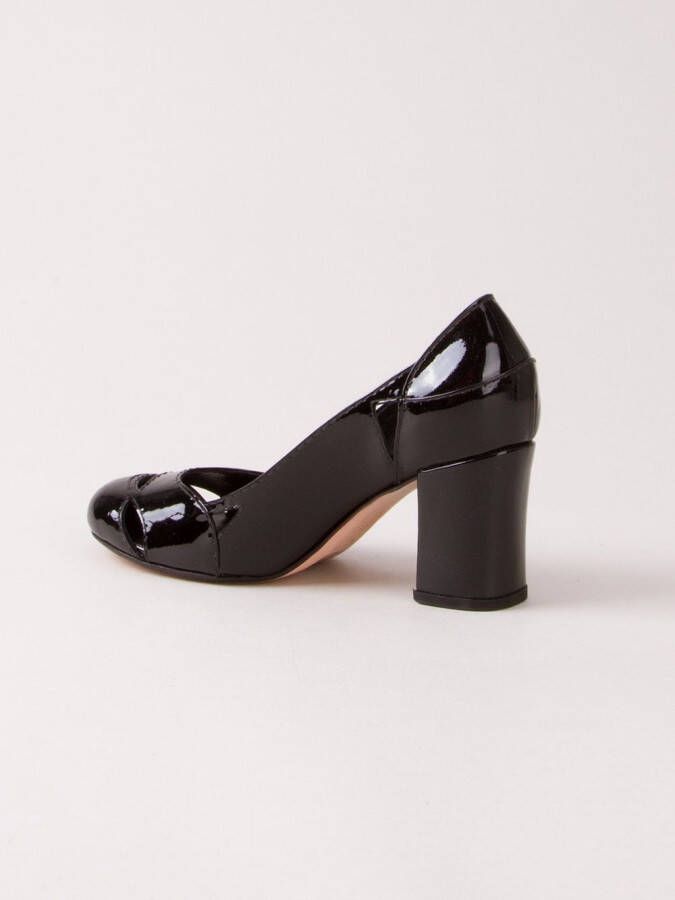 Sarah Chofakian chunky heel pumps Zwart