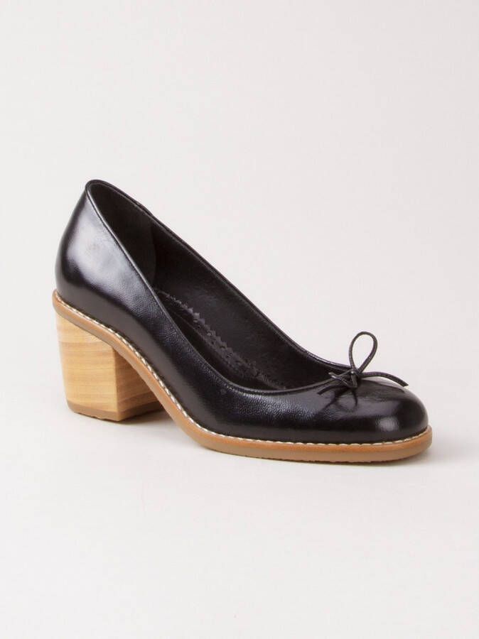 Sarah Chofakian pumps met chunky hak Zwart