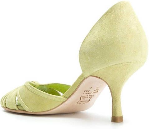 Sarah Chofakian pumps met panelen Groen