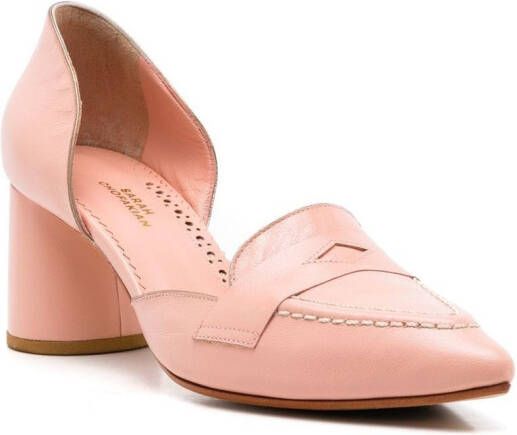 Sarah Chofakian Pumps met puntige neus Roze