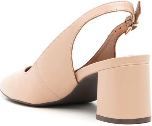 Sarah Chofakian Quartier leren pumps Beige