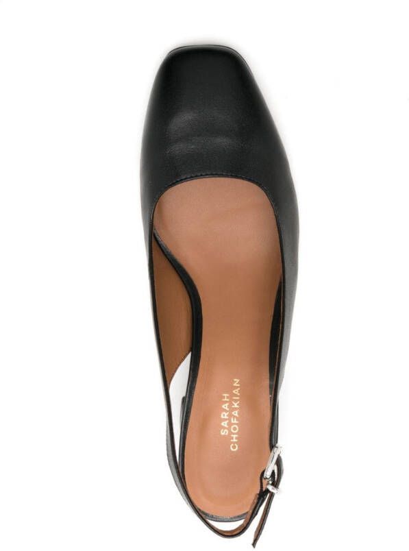 Sarah Chofakian Quartier leren pumps Zwart