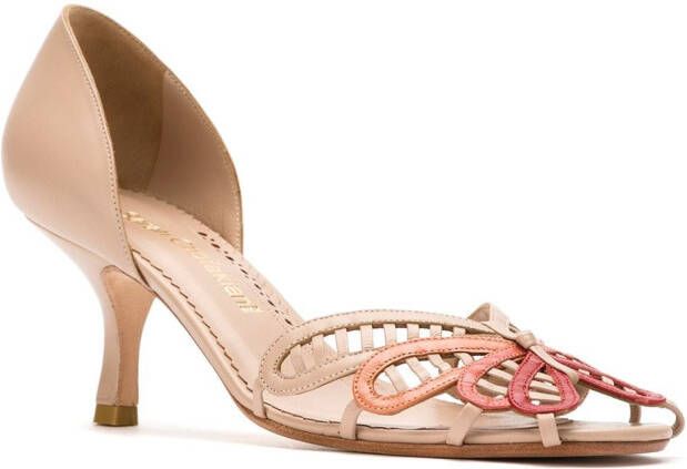 Sarah Chofakian Quero leren pumps Beige