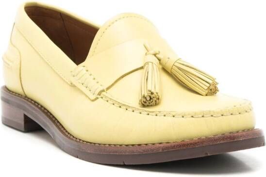 Sarah Chofakian Rive Droit leren loafers Geel