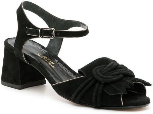 Sarah Chofakian Riviera sandalen met franje Zwart