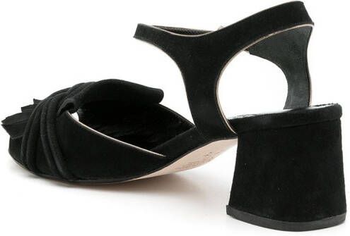 Sarah Chofakian Riviera sandalen met franje Zwart