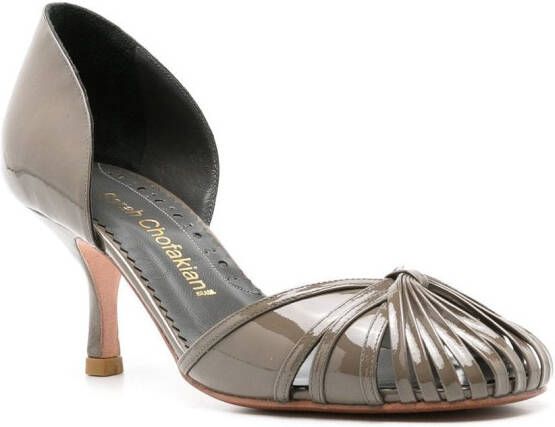 Sarah Chofakian round-toe pumps Grijs