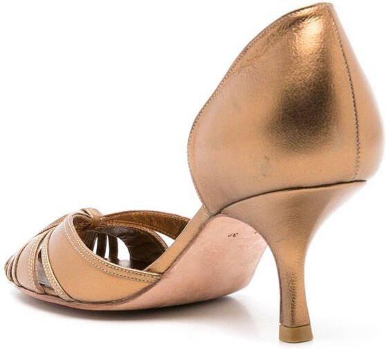 Sarah Chofakian round-toe pumps Metallic