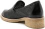 Sarah Chofakian Ronnie geperforeerde loafers Zwart - Thumbnail 3