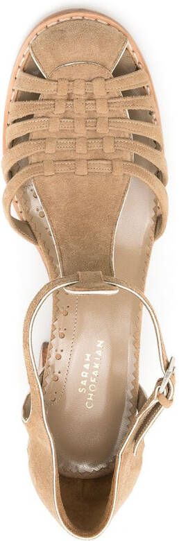 Sarah Chofakian Salomé Boheme pumps Beige