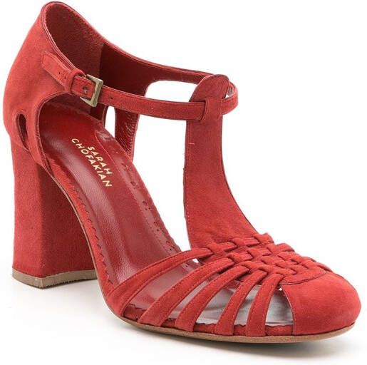 Sarah Chofakian Salomé Boheme pumps Rood