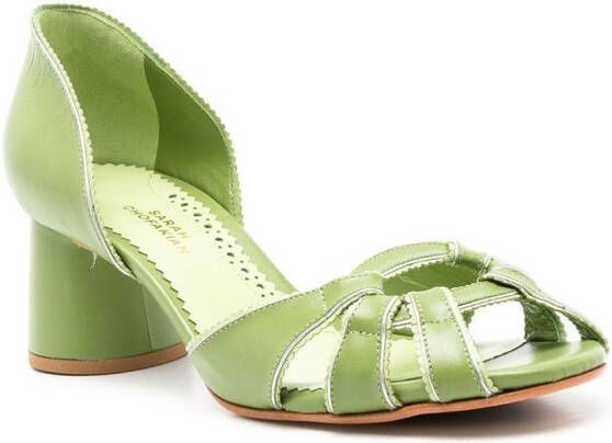 Sarah Chofakian Sandalen met bandjes Groen