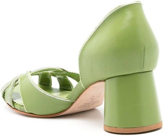 Sarah Chofakian Sandalen met bandjes Groen