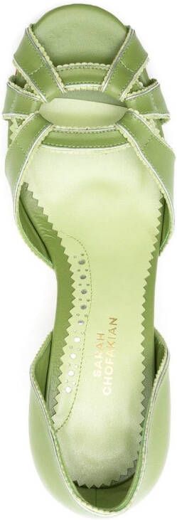 Sarah Chofakian Sandalen met bandjes Groen