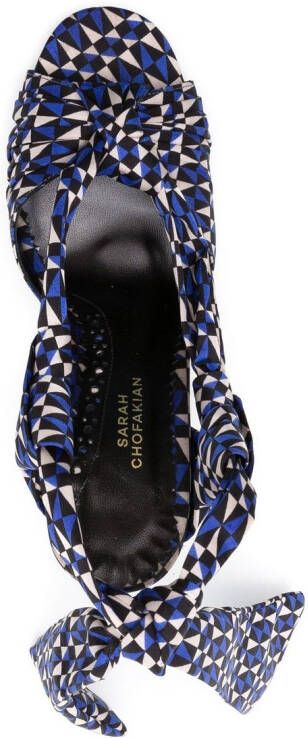 Sarah Chofakian Sandalen met enkelbandje Blauw