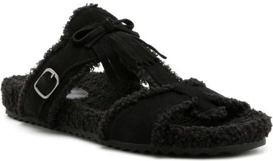 Sarah Chofakian Sandalen met open neus Zwart
