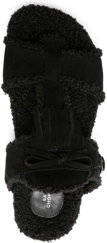 Sarah Chofakian Sandalen met open neus Zwart