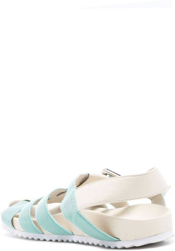 Sarah Chofakian Sandalen met zijgesp Blauw