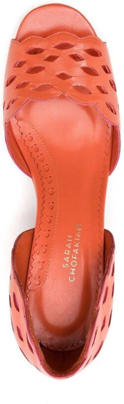 Sarah Chofakian Sapato Vivienne sandalen Oranje