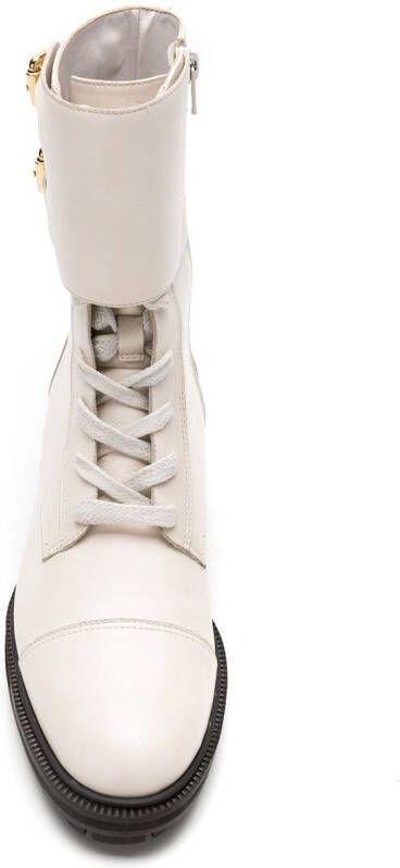 Sarah Chofakian Sarah combat boots Beige