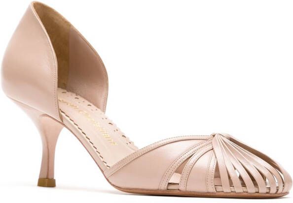 Sarah Chofakian Sarah leren pumps Beige