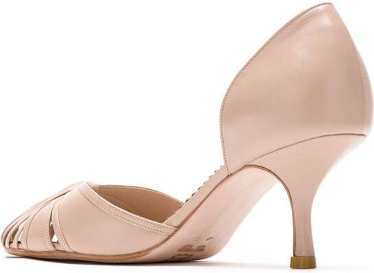 Sarah Chofakian Sarah leren pumps Beige