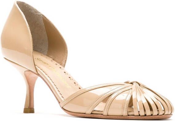 Sarah Chofakian Sarah leren pumps Beige