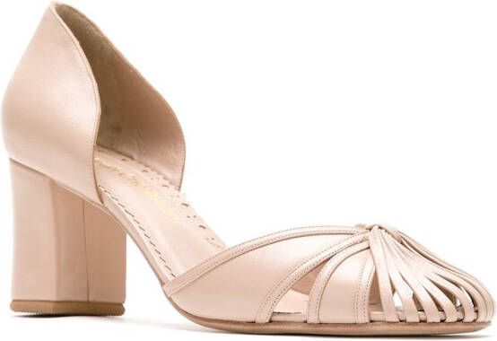 Sarah Chofakian Sarah leren pumps Beige