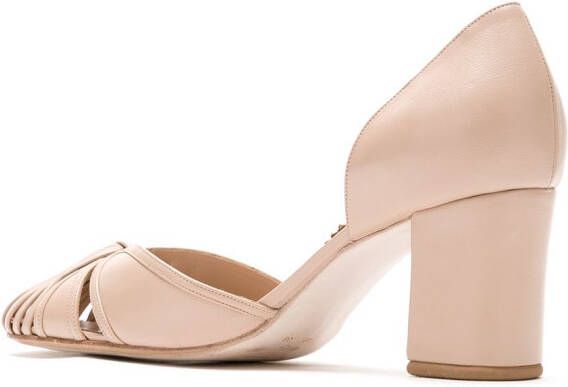 Sarah Chofakian Sarah leren pumps Beige