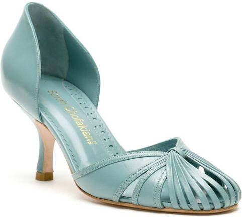 Sarah Chofakian Sarah leren pumps Blauw