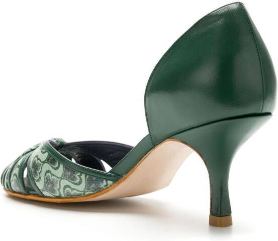 Sarah Chofakian Sarah leren pumps Groen