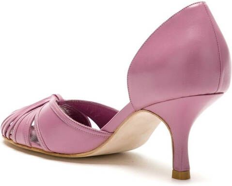 Sarah Chofakian Sarah leren pumps Paars