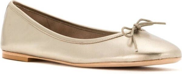 Sarah Chofakian Sarita leren ballerina's Beige