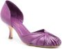 Sarah Chofakian Scarpin leren pumps Paars - Thumbnail 2