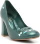 Sarah Chofakian Scarpin Moulins leren pumps Groen - Thumbnail 2