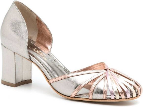 Sarah Chofakian Scarpin pumps met metallic afwerking