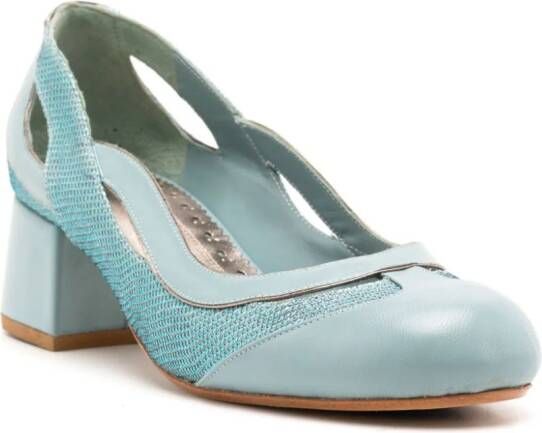 Sarah Chofakian Scarpin Richter leren pumps Blauw