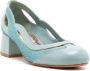 Sarah Chofakian Scarpin Richter leren pumps Blauw - Thumbnail 2